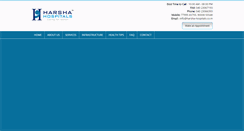 Desktop Screenshot of harsha-hospitals.com