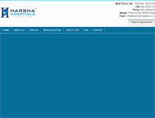 Tablet Screenshot of harsha-hospitals.com